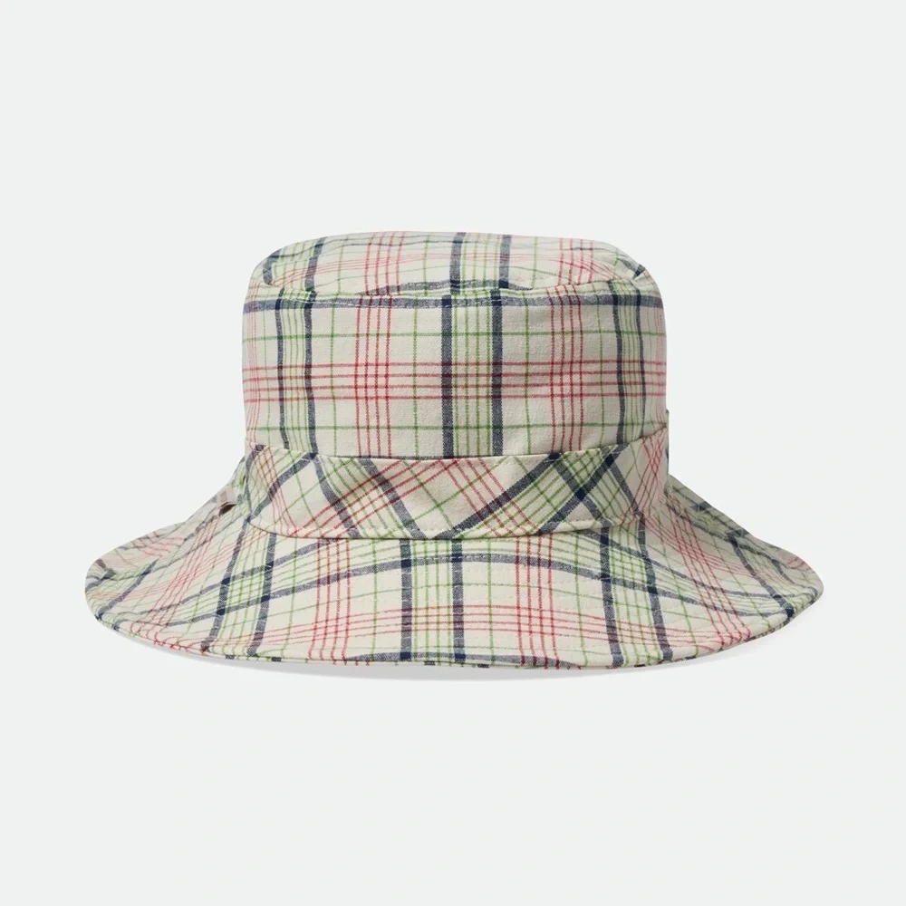 PETRA PACKABLE BUCKET HAT-Dove Plaid